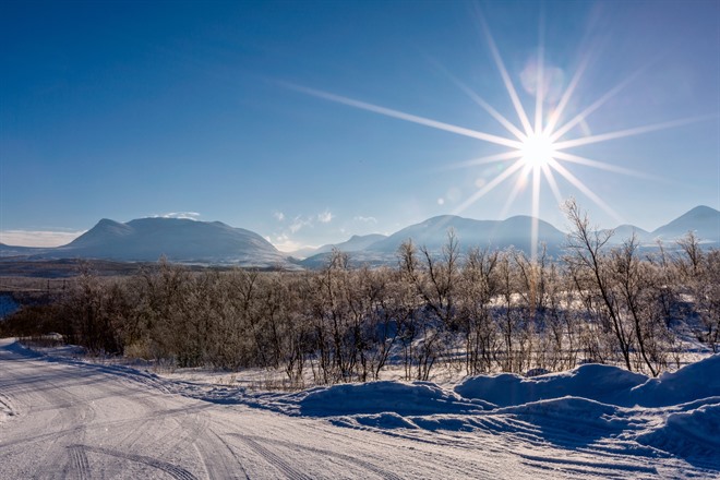 Sunny skies in Abisko