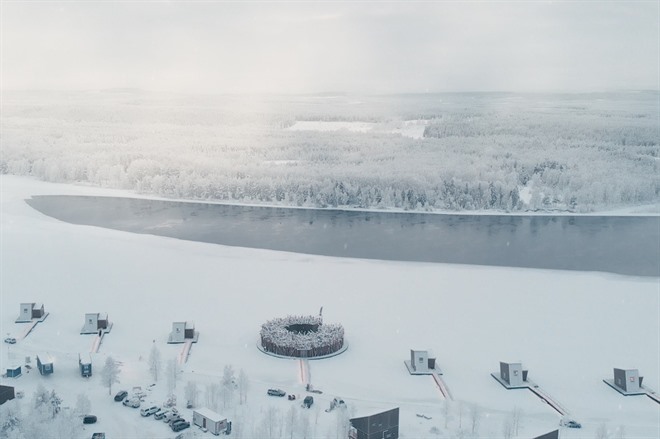 Aerial view of Arctic Bath. Photo credit: Pasquale Baseotto