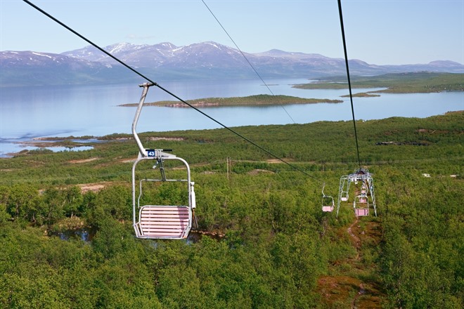 Chairlift to Abisko Sky Station