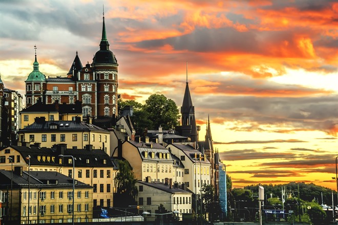 Sunset in Stockholm