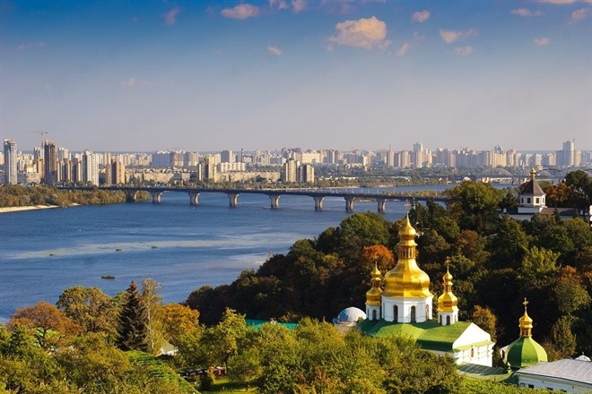 View of the River Dnipro. Kyiv