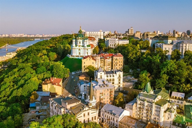 View of Andriyivski Uzviz, Kyiv