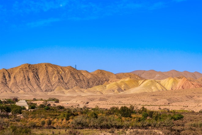 Uzbekistan, landscape between Termiz and Boysun