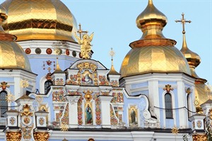 Golden domes of St. Michaels' Cathedral, Kyiv