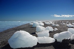 Ice on the beach, Iceland