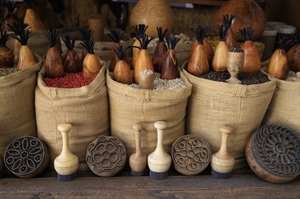 Uzbekistan spices in Bukhara Bazaar