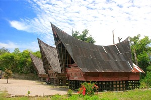 Batak houses, Samosir Island