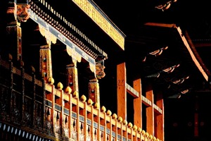 Punakha Monastery architecture, western Bhutan