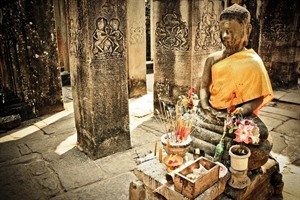 Bayon temple statue, Angkor