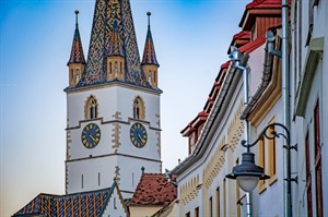 Gothic lutheran cathedral in Sibiu