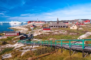Summer view of Ilulissat
