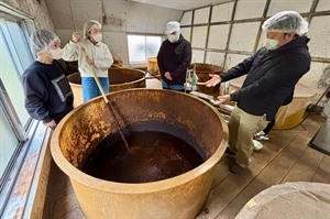 Soy sauce brewery visit