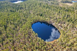 Aerial view of Nuuksio National Park