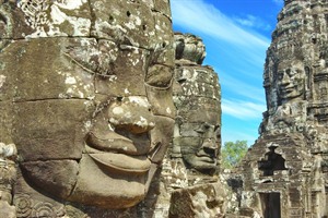 Bayon Temple in the Angkor Complex, Cambodia