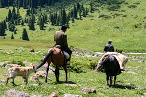 Horse riding in Karakol