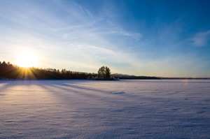 Lake Pielinen in winter