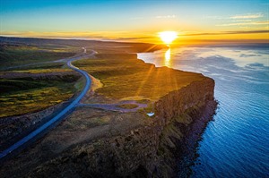 Midnight sun - North Iceland