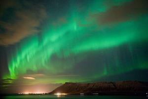 Northern Lights over Reykjavik