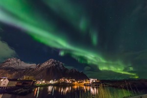 Northern Lights over the Fjord
