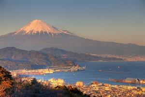 Mount Fuji and Suruga Bay from Nihondaira Plateau