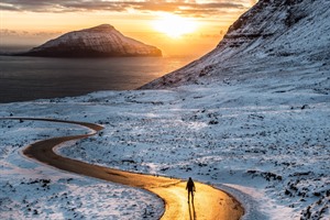 View of Koltur Island at sunset- credit Tobias Meyer