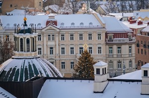 Winter in Vilnius. View of the Old Town