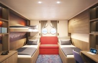 Quadruple porthole Cabin