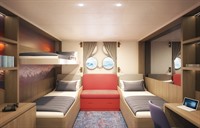 Triple porthole Cabin